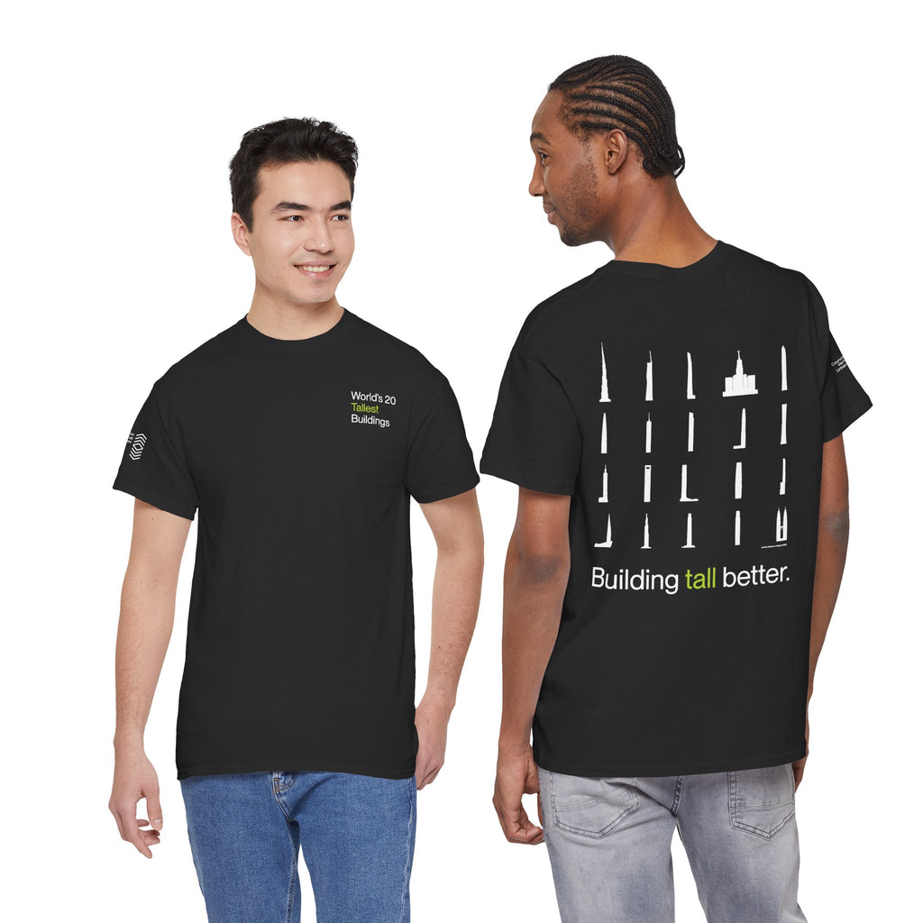 World's 20 Tallest Buildings Unisex Heavy Cotton Tee