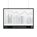 World's 20 Tallest Buildings Poster