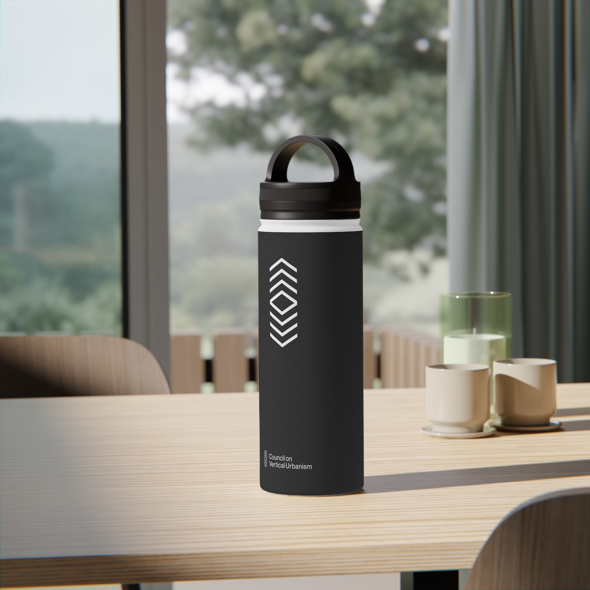 Insulated Water Bottle with Handle Lid