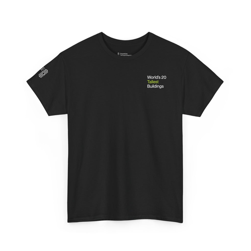 World's 20 Tallest Buildings Unisex Heavy Cotton Tee